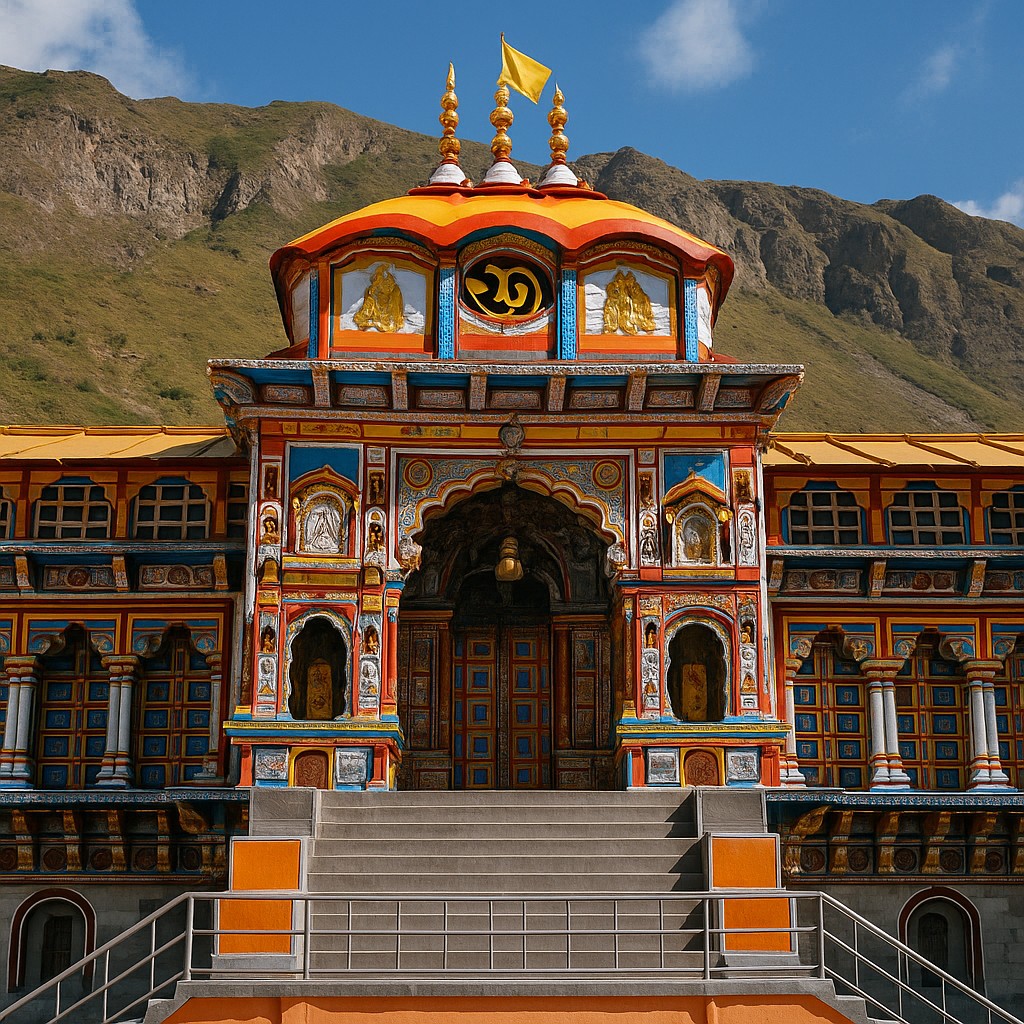 Auli slopes and meadow edge