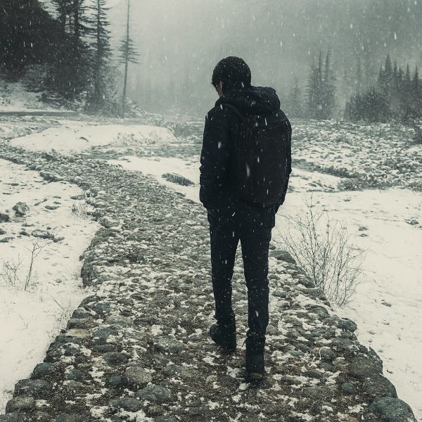 Snowfall in Harsil, Uttarakhand