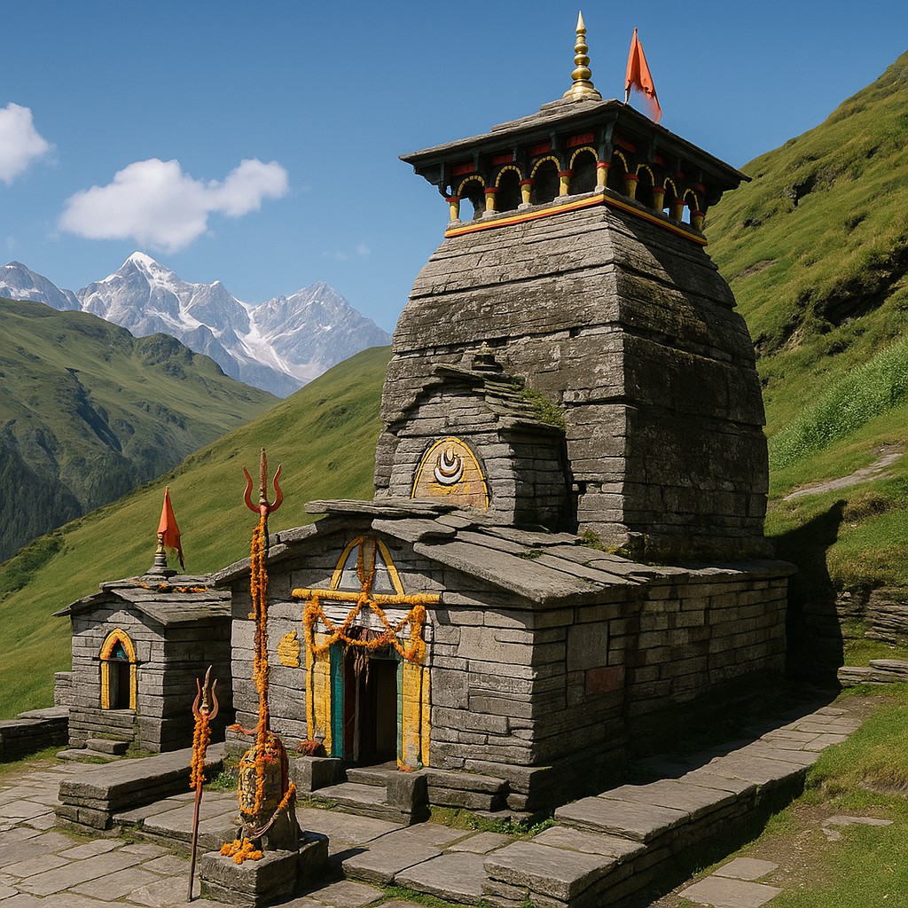 Trail through forests near Chopta