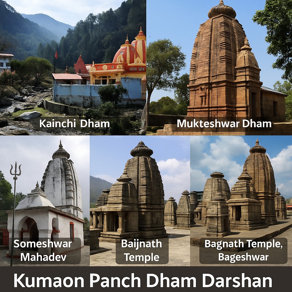 Kumaon Panch Dham Darshan – Kainchi, Mukteshwar, Someshwar, Baijnath, Bageshwar