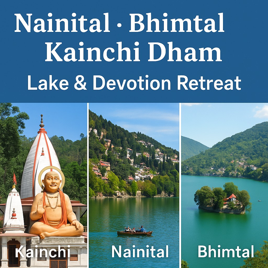 Nainital · Bhimtal · Kainchi Dham – Lake & Devotion Retreat